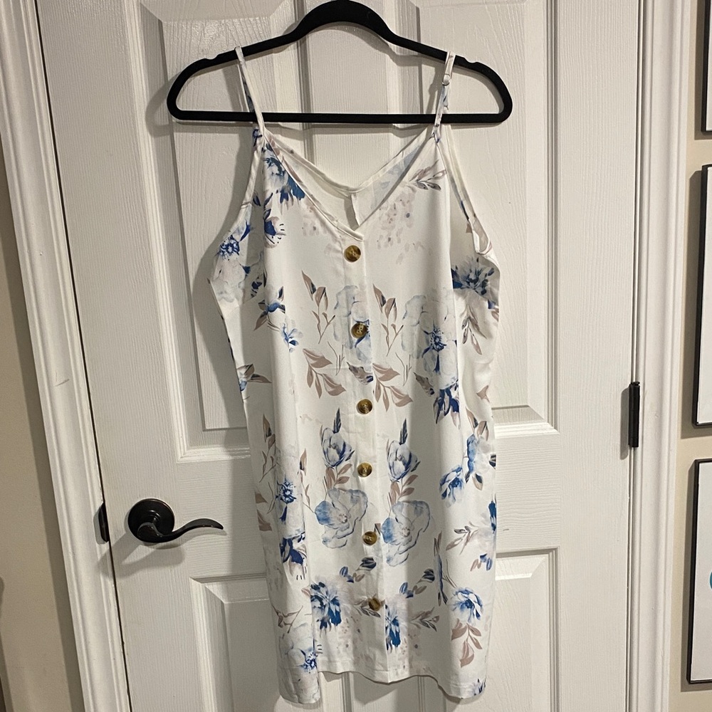 Floral Button-Down Dress
